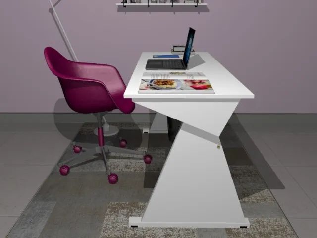 Mesa Not Clean Trapeze. Base Em Madeira Maciça com /MDF L100CM X P45cm x A74CM.