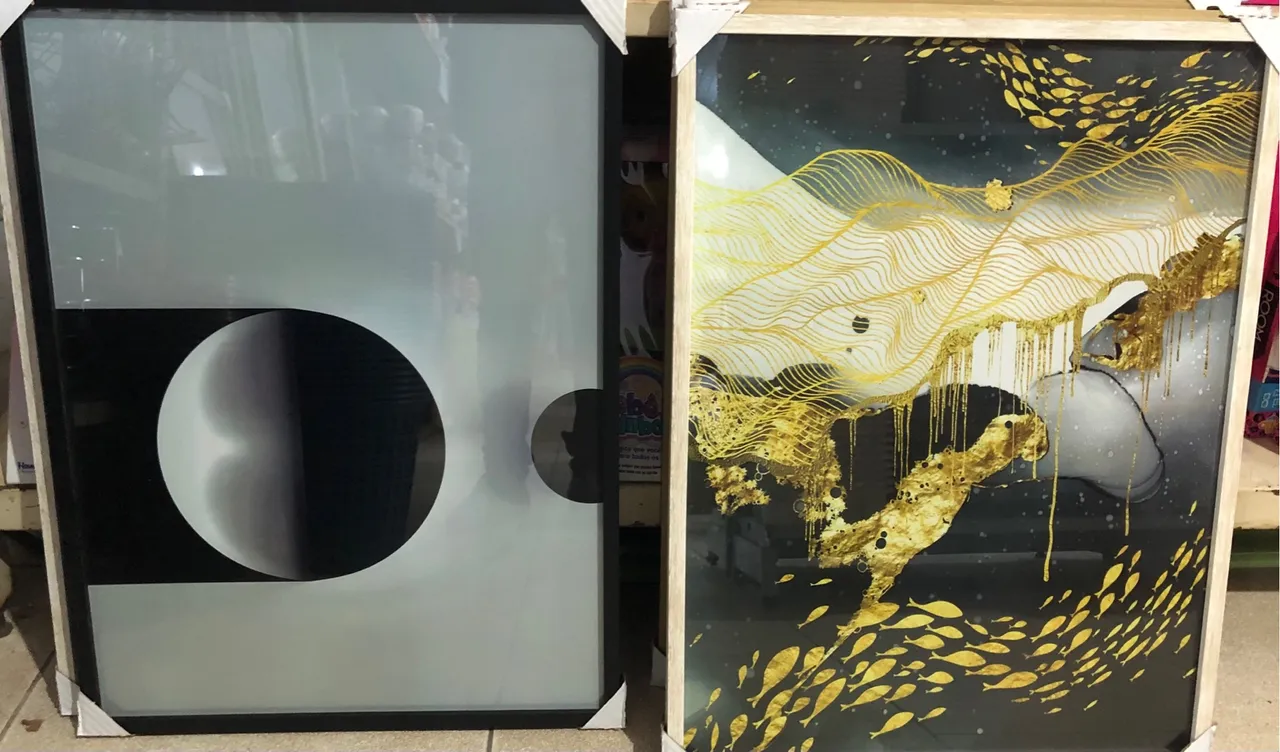 Quadros para paredes grandes tela todas de vidro 70cmx50cm