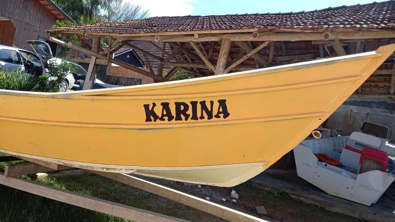 Bateira barco fundo semi-V motor Mercury 50HP  - Foto 5