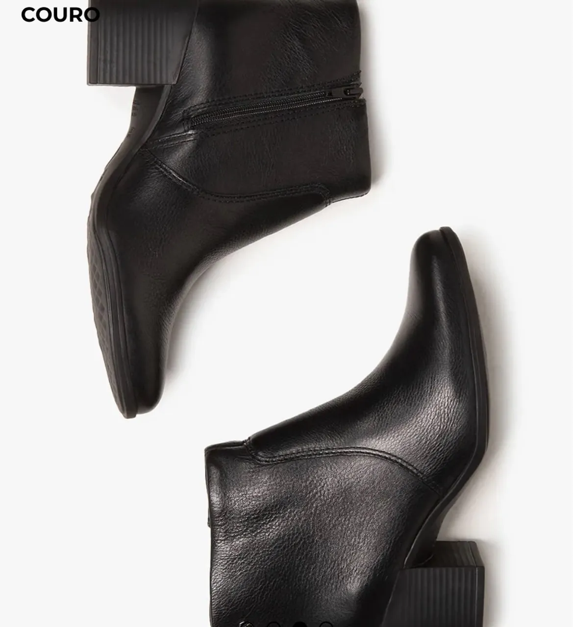 Botas de couro pretas - Elegância e conforto