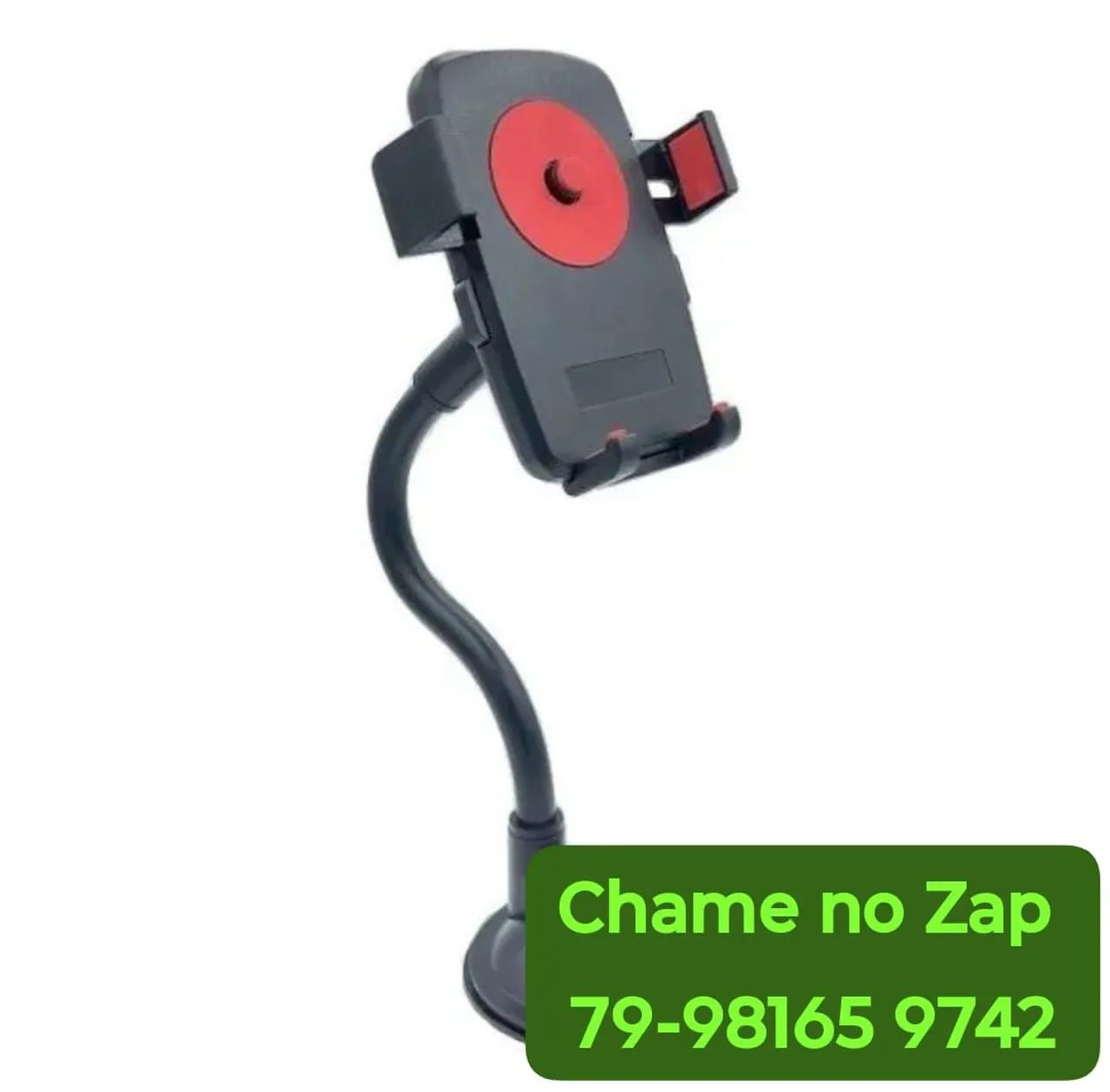Suporte Veicular Para Celular 360º Fixação Ventosa Haste Firme Ajustável - Foto 4