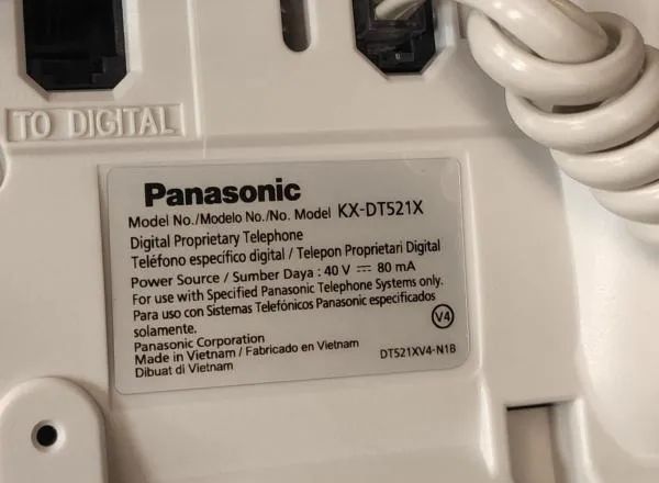 Telefone Panasonic Modelo Kx-dt521 Teclas Programáveis - ( Usado ) - Foto 5