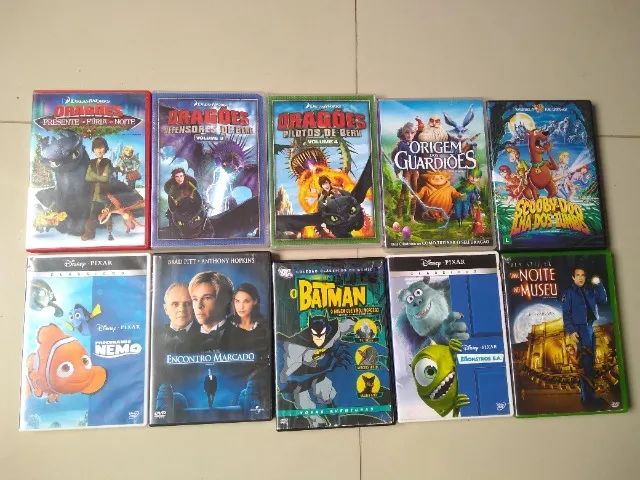 10 DVDs infantis