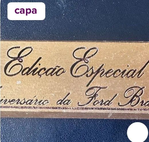 Placa dourada landau 1979 série especial