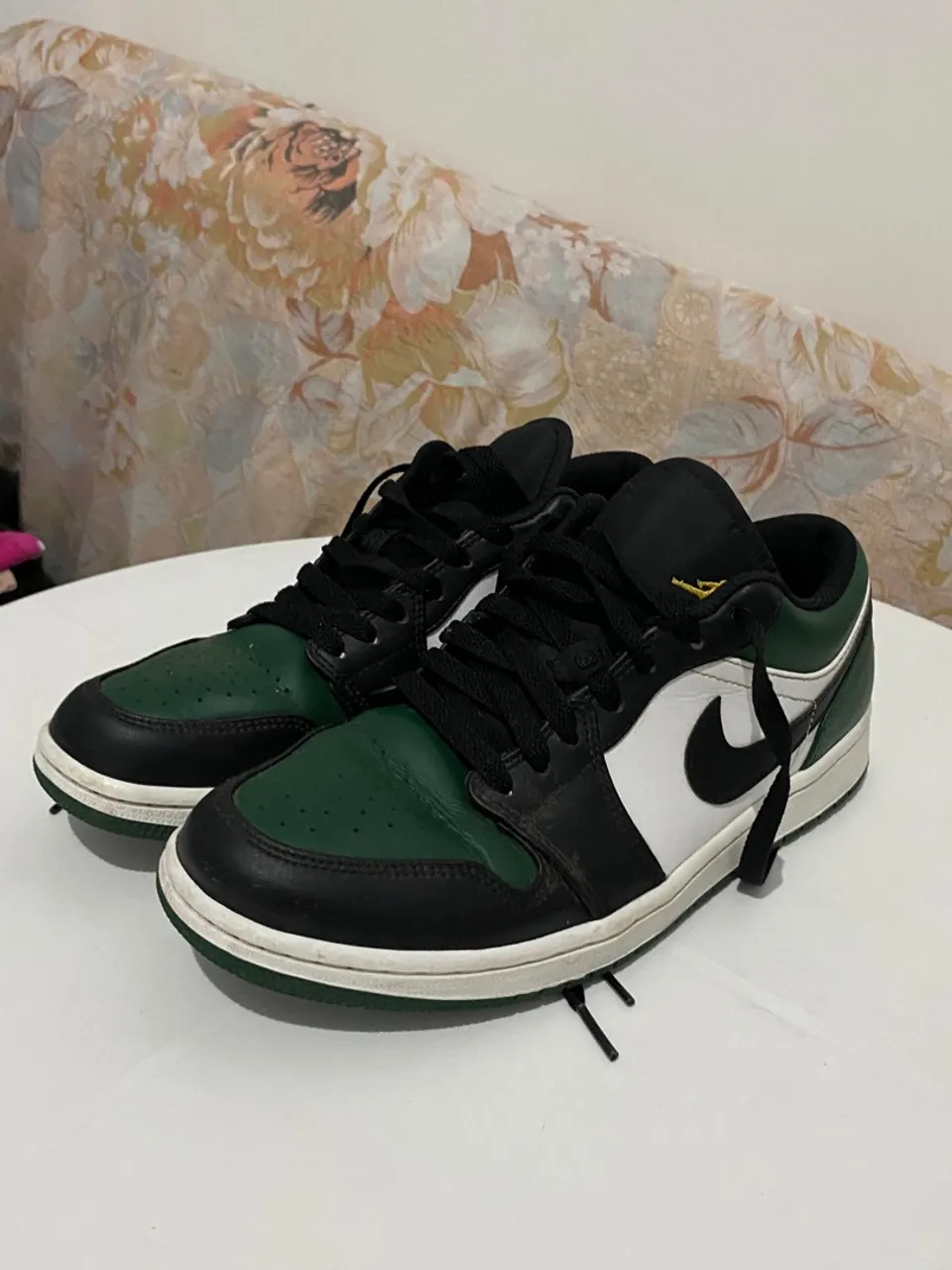 Tênis Nike Air Jordan 1 Aiw Low Green Toe