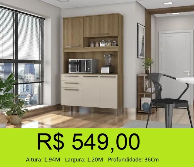 Cozinha compacta mega reforço - Parcelamos sem juros!