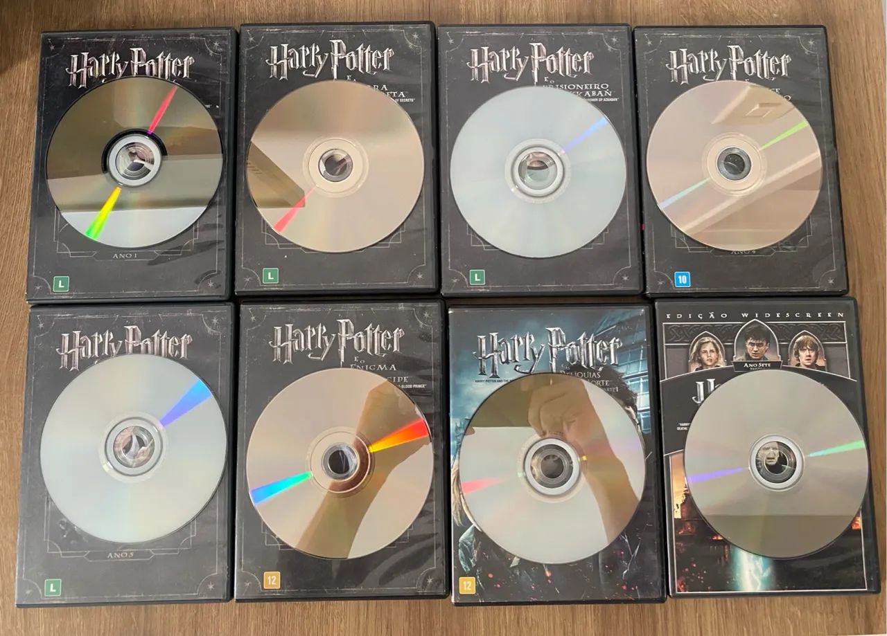 Coleção Completa Harry Potter em DVD