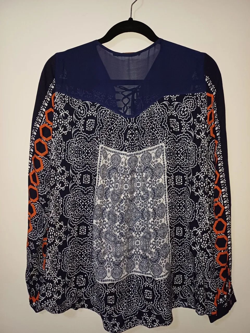 Blusa feminina Mob semi-nova azul, tam.M . - Foto 2