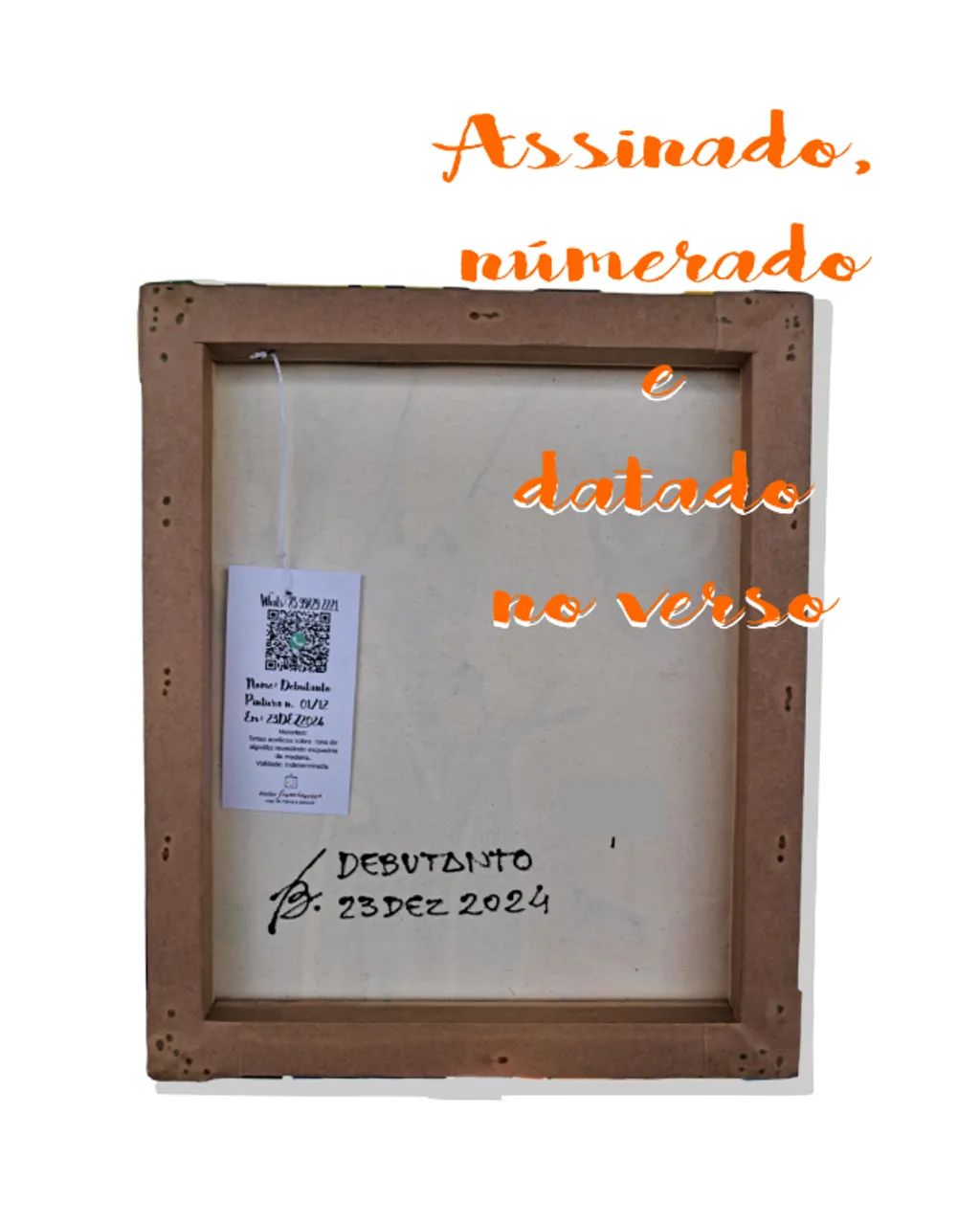 Mini Quadro de Garota Árvore Colorida - Foto 5