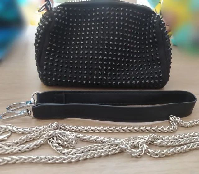 Bolsa de festa com strass - Foto 4