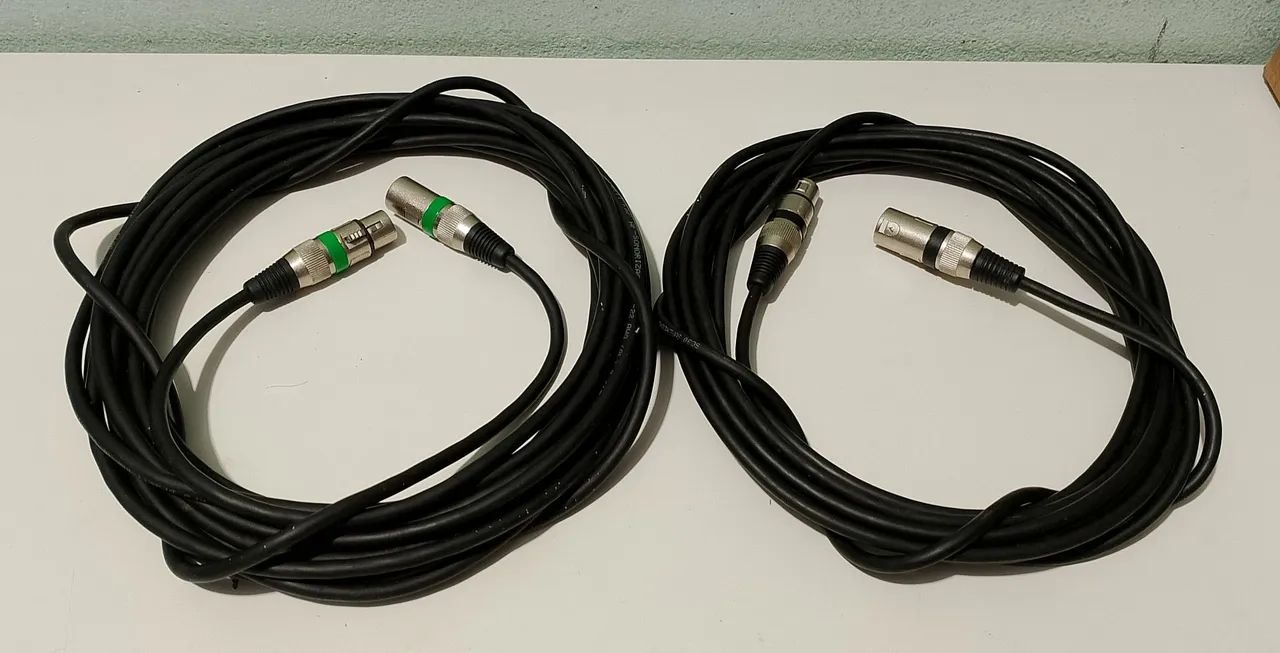 Cabo Microfone:  6 Metros 