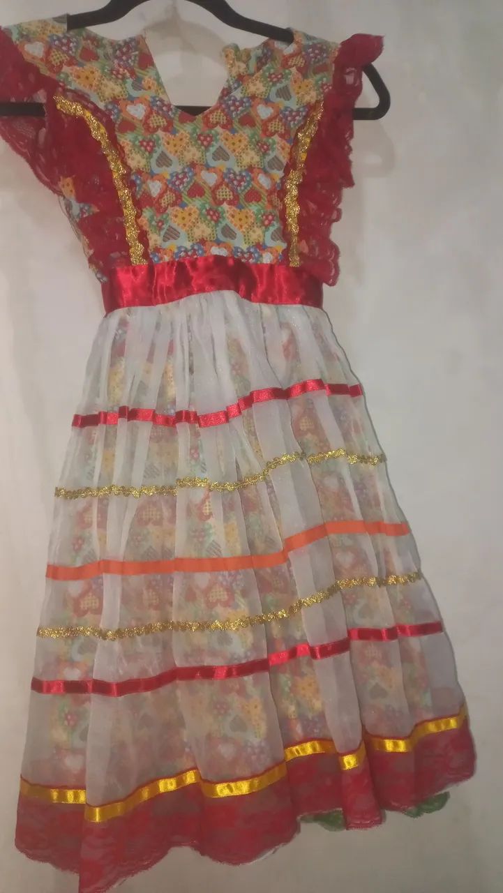 Vestido Junino infantil 