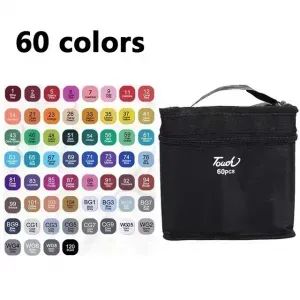 Conjunto De Marcadores Touch 60 Canetinhas