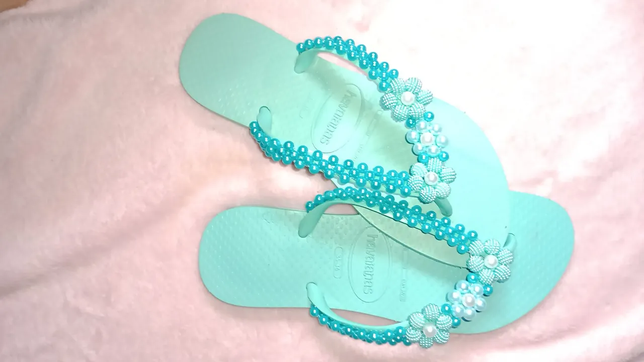 Havaianas Decoradas,bordadas a mão