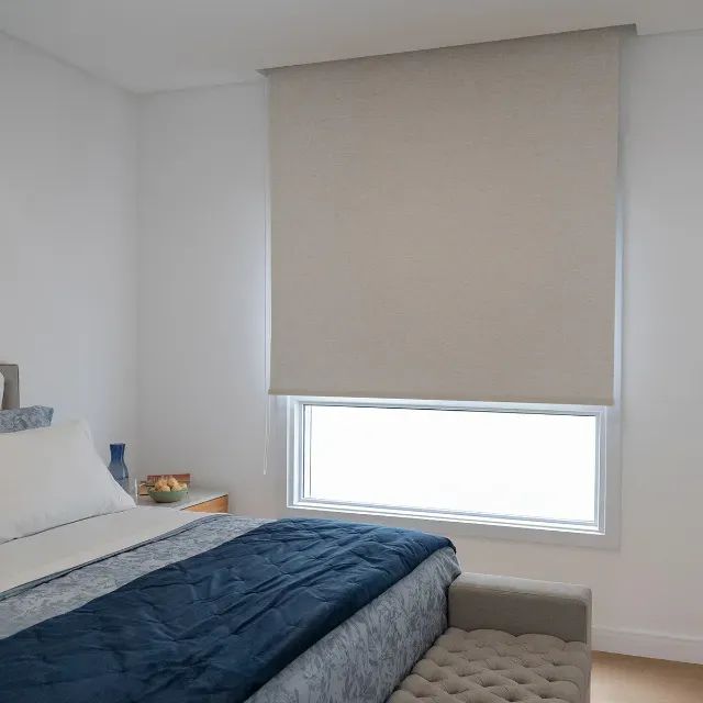 Persiana à Pronta Entrega Blackout Creme  1,30 x 1,20 Transforme seu ambiente! - Foto 5