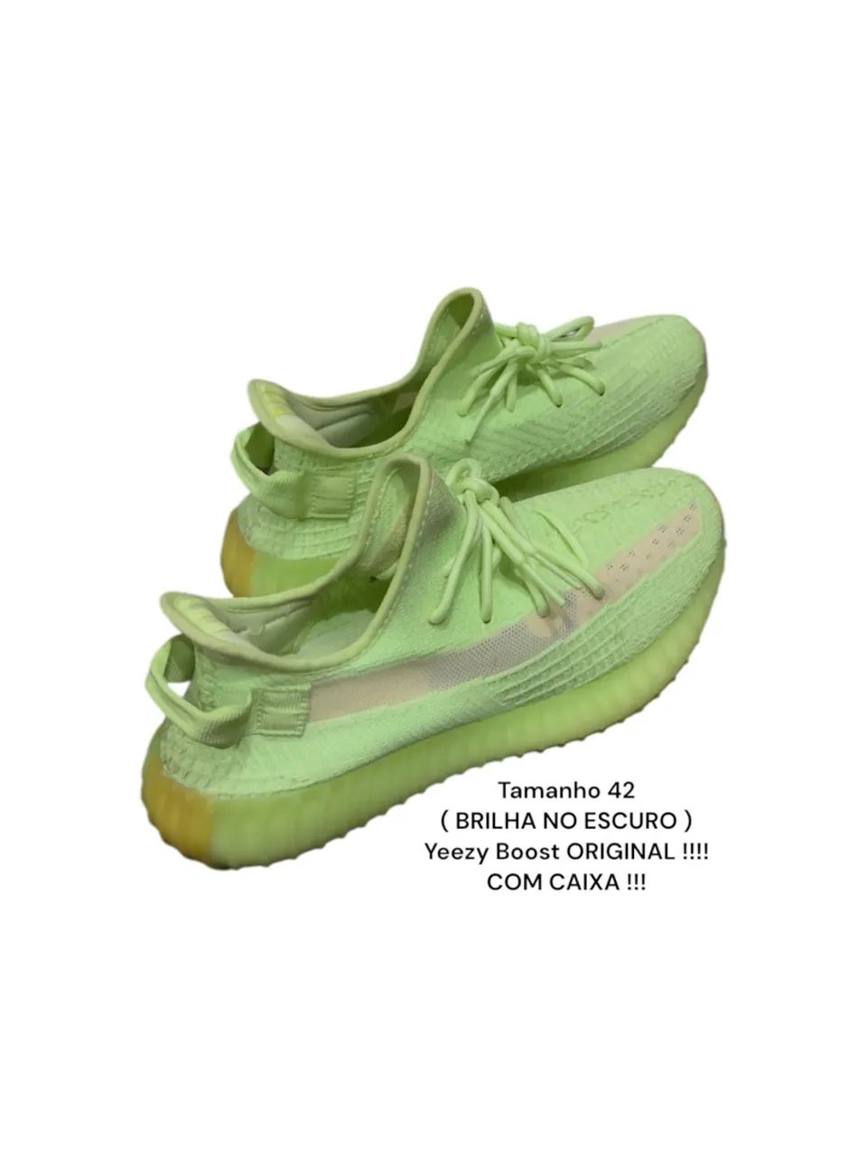 Yeezy Boost 350 V2 Original Novo - Brilha no Escuro