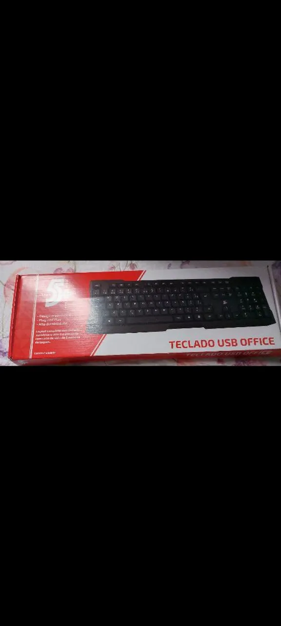 Teclado USB Office - Prático e eficiente!