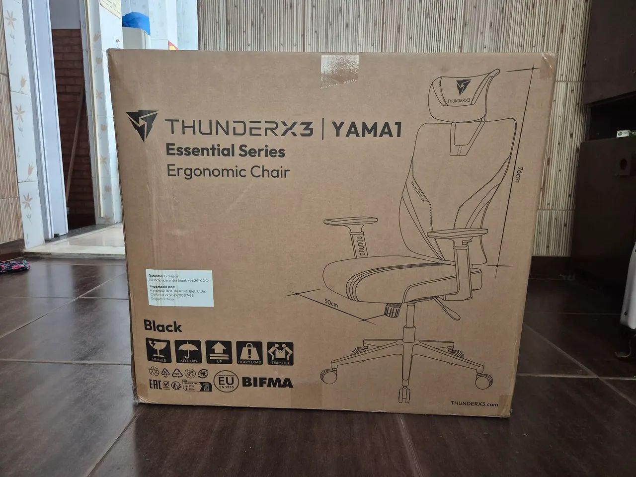 Cadeira Gamer ThunderX3 Yama1 Essential Series - Preta