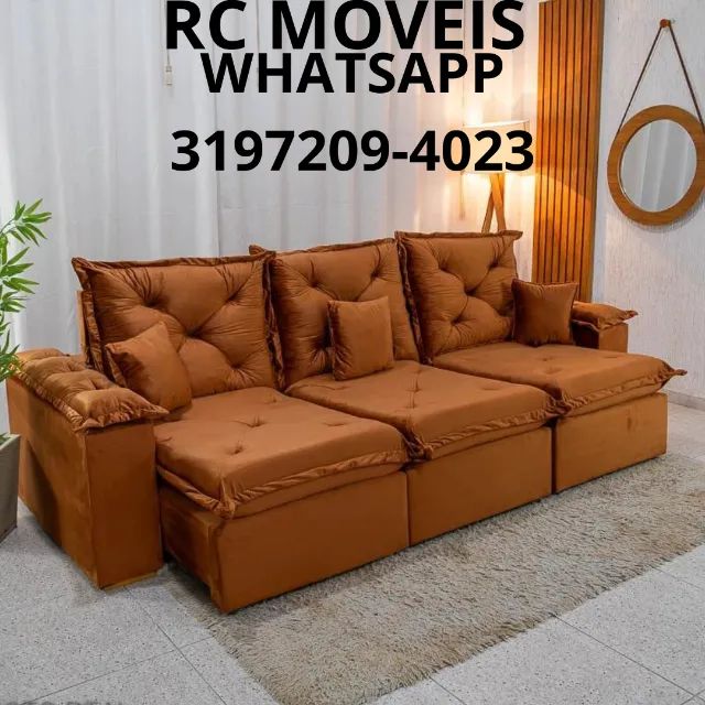 Sofá Londres 3 Módulos Retrátil e Reclinável - Conforto e Elegância para sua Sala