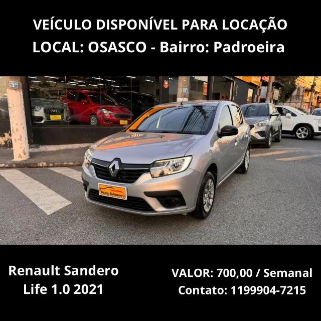 Sandero 2021 Para Locação - Osasco