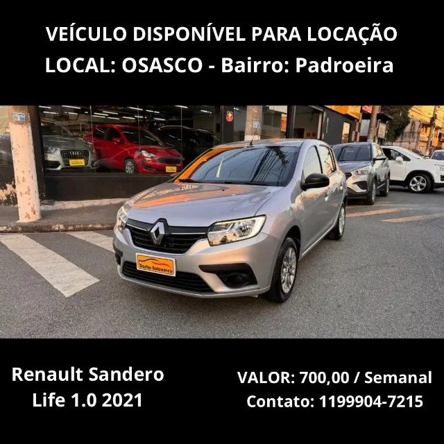 Sandero 2021 Para Locação - Osasco