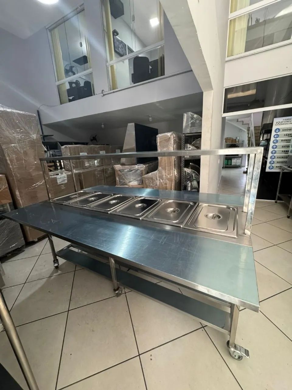 Buffet em aço inox banho Maria  - Foto 3