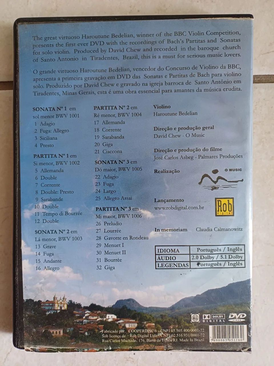 Bach in Tiradentes - Haroutune Bedelian - Six Sonatas and Partitas for Solo Violin - Foto 3