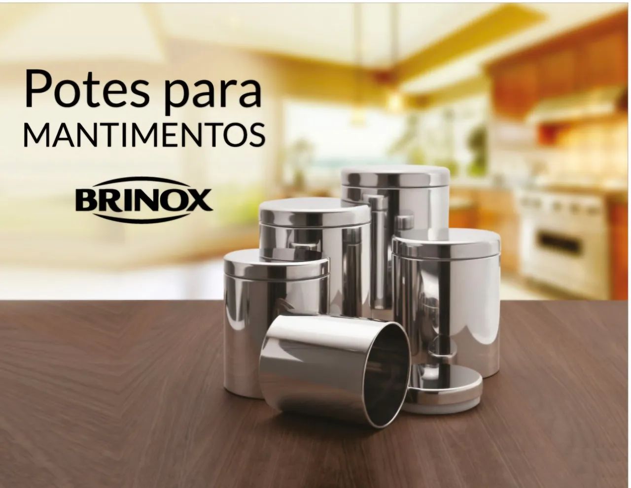Potes para Mantimentos Inox BRINOX