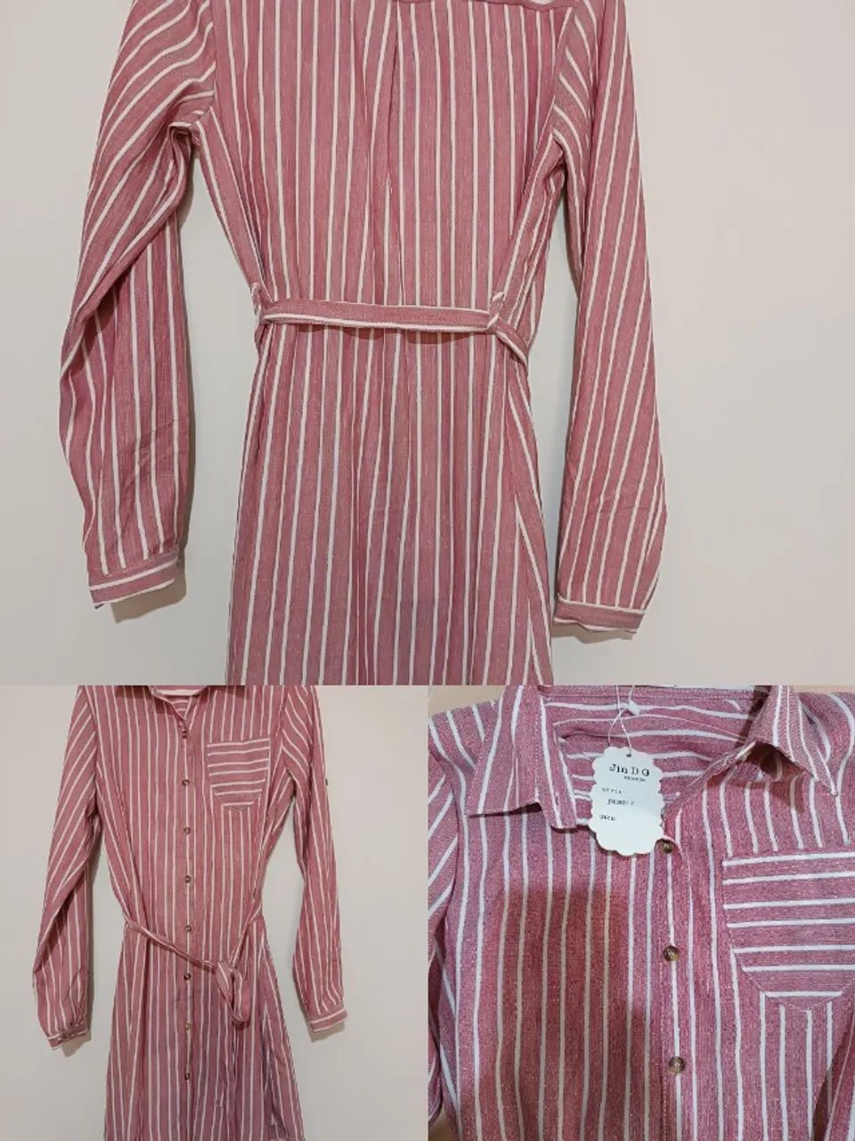 Vestido Chemise Listrado  - Foto 4