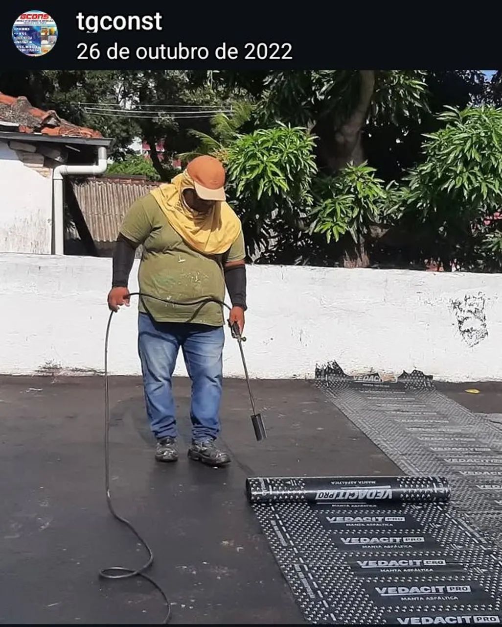 Impermeabilização em geral manta asfáltica