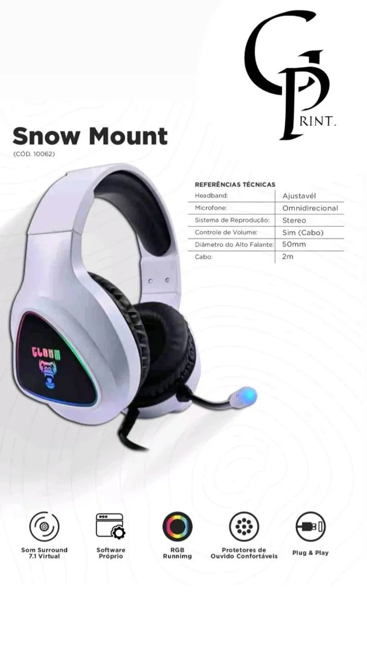 Headset Gamer - CLANM PROMOÇÃO!