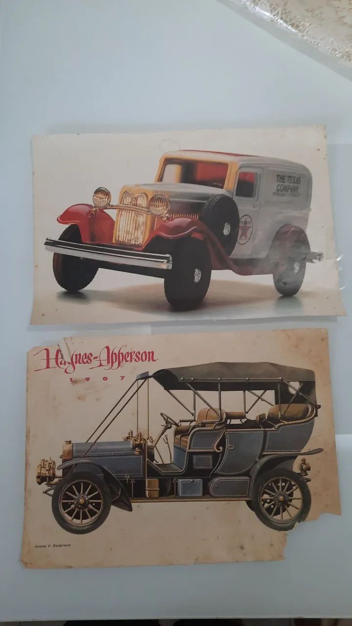 8 posters antigos com carros antigos tamanho A4 - Foto 4