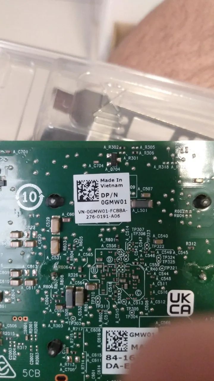 Placa De Rede 10gb Dell Broadcom Sfp+ 2-port 0gmw01  - Foto 2