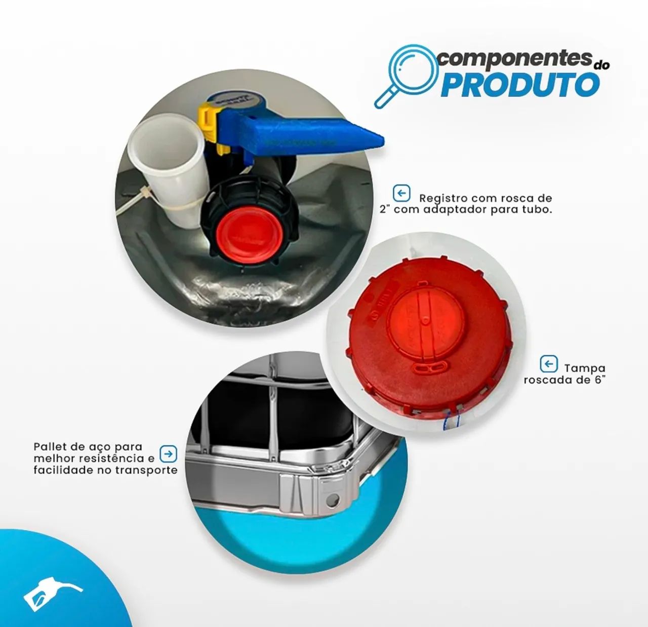Tanque IBC 1000 Litros Novo - Foto 4