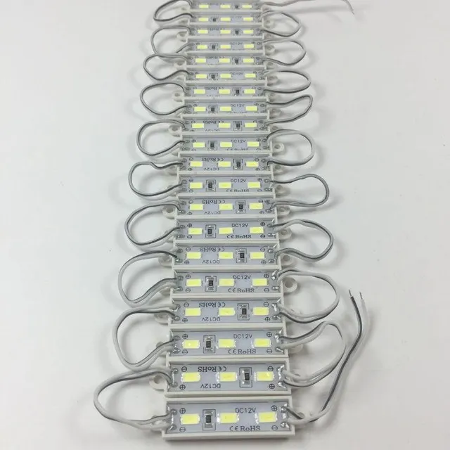 Kit 20 Mini Módulos Led 5050 2-Leds Branco Frio