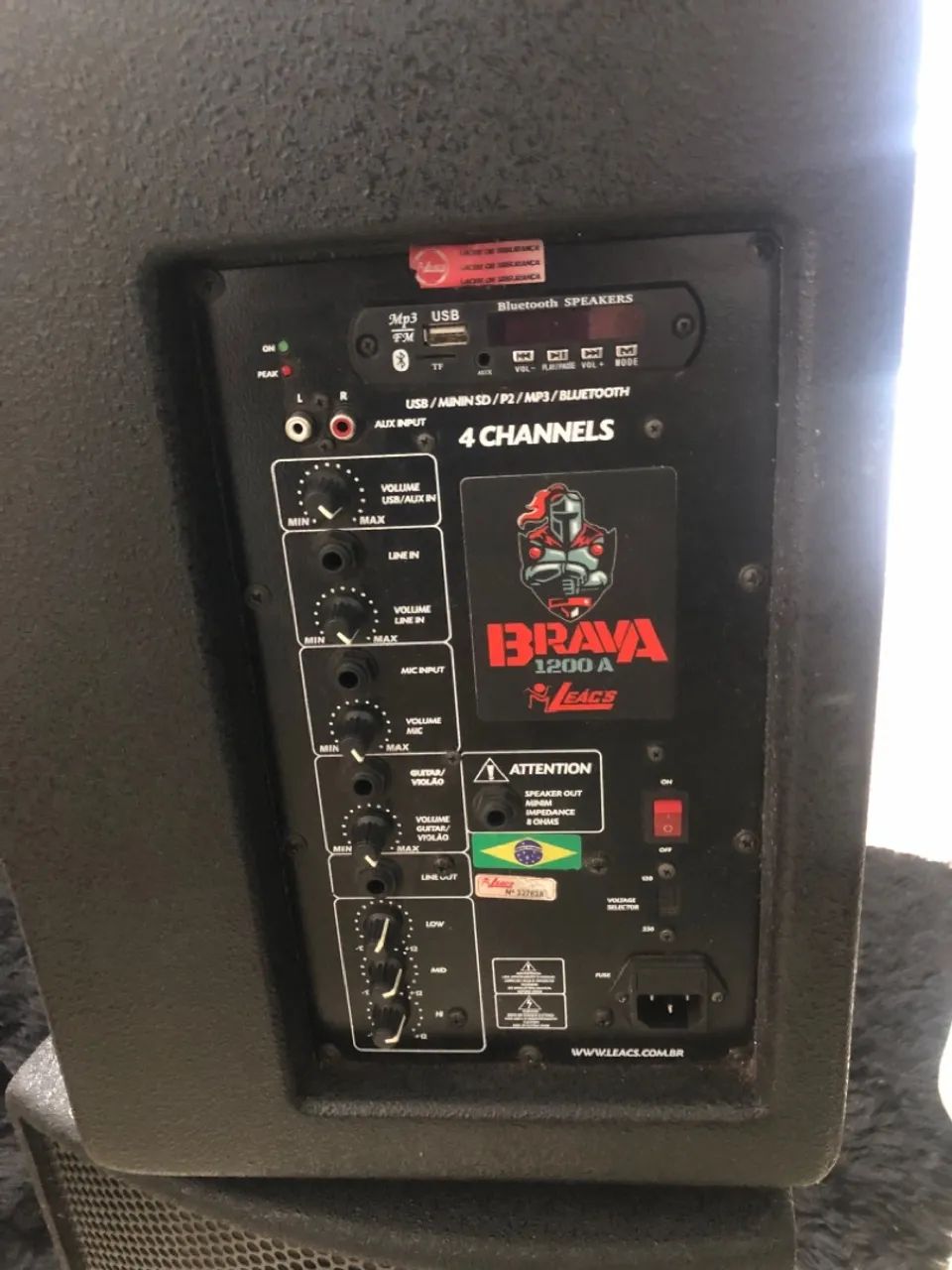 Caixa de Som Brava 1200A - 4 Canais / $ 2.300 parcelo 10x no cartão, juros comprador 