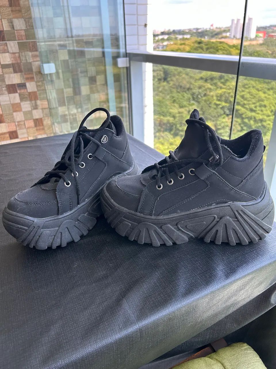 Tênis plataforma Preto - Foto 3