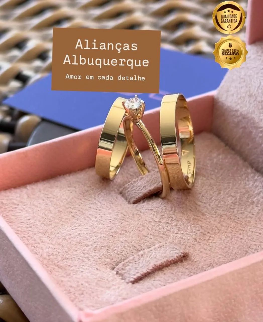 Alianças de Casamento Albuquerque - Amor em cada detalhe - Foto 4