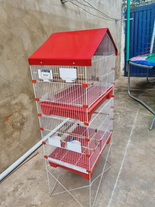 Gaiola para pássaros - 3 andares