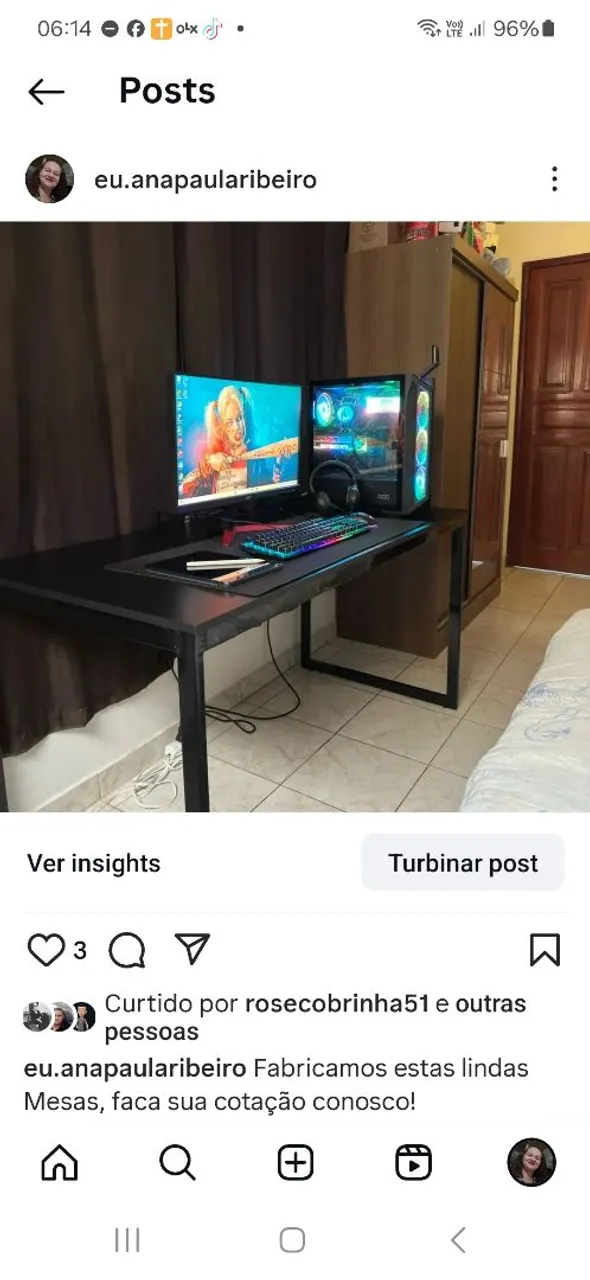 Mesas Gamer Personalizadas - Faça seu orçamento!
