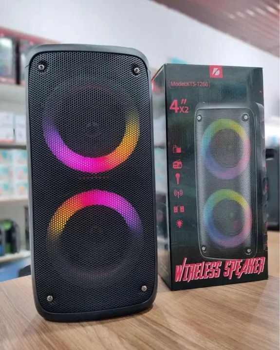 Caixa de Som Amplificada Bluetooth 4 polegadas 4x2