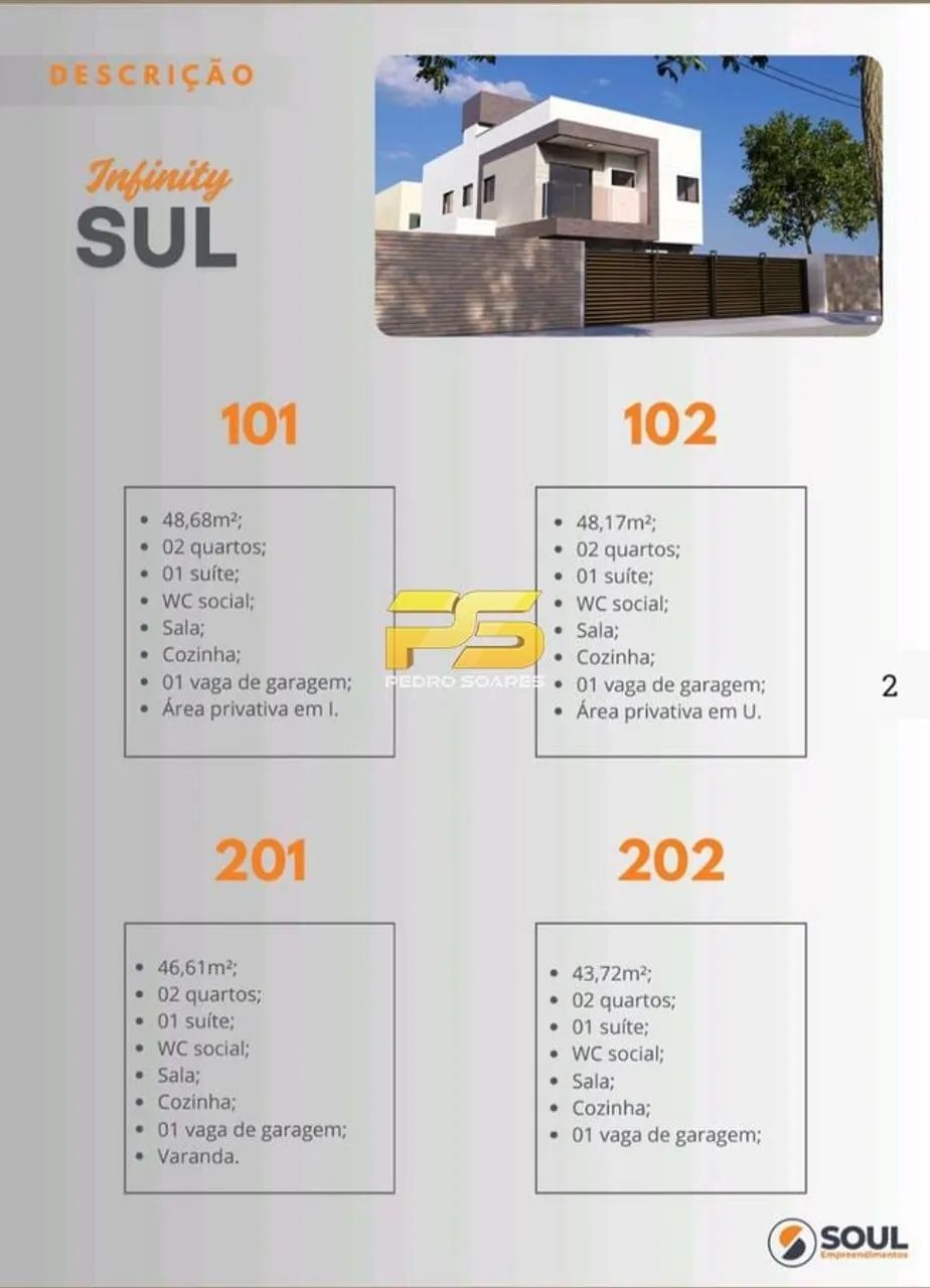 Lançamento Apartamentos no Residencial Infinity Sul a partir R$ 165.000,00 - Foto 2