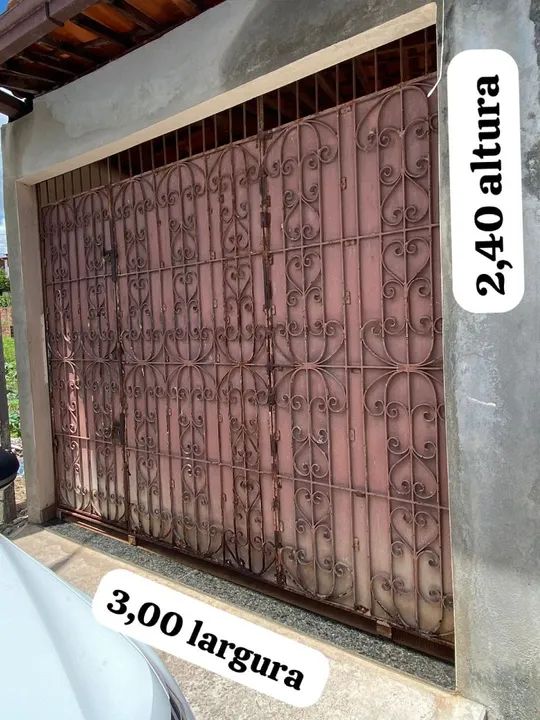 Portão de ferro 3x2,40m