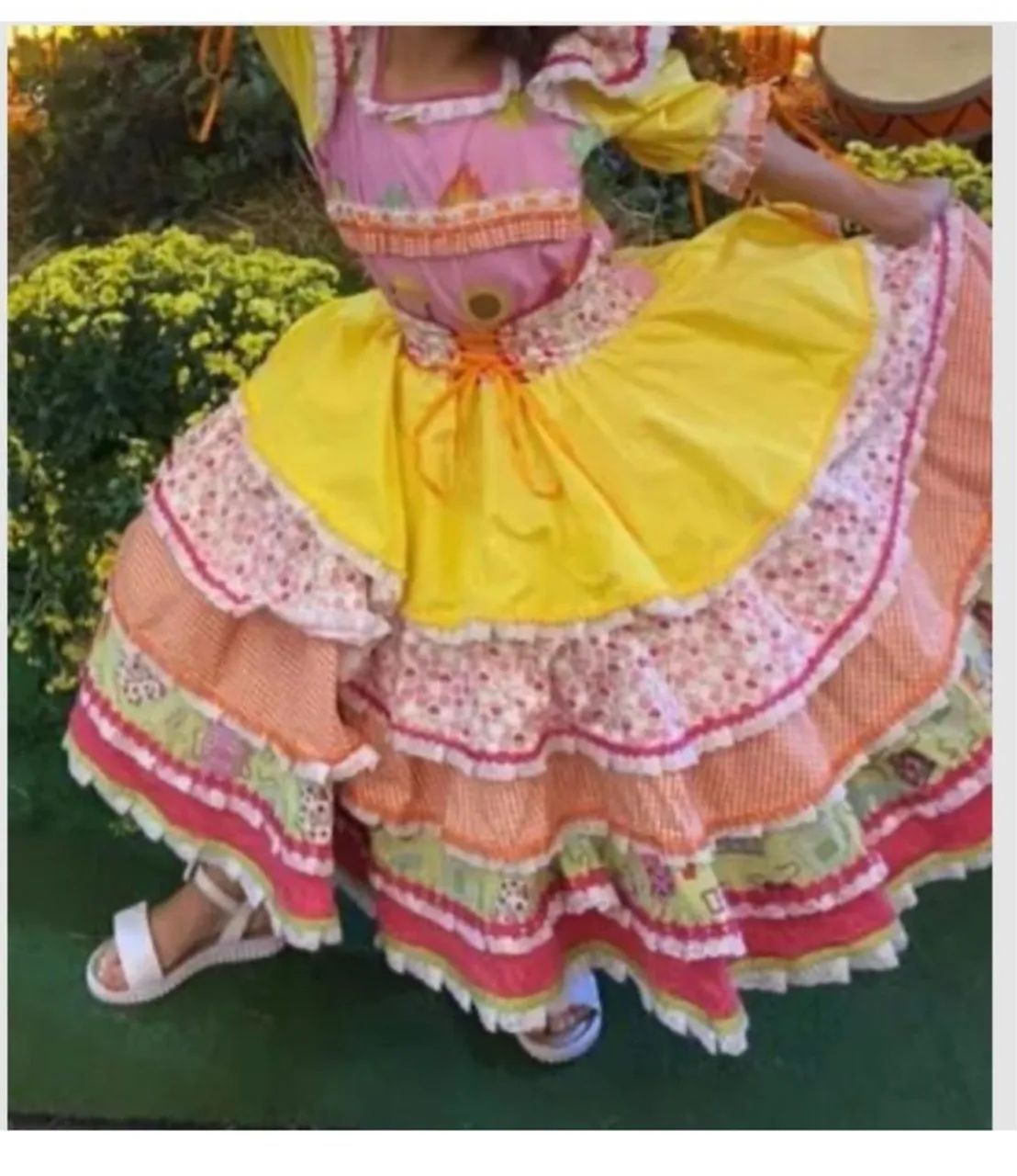 Vestido Junino Colorido