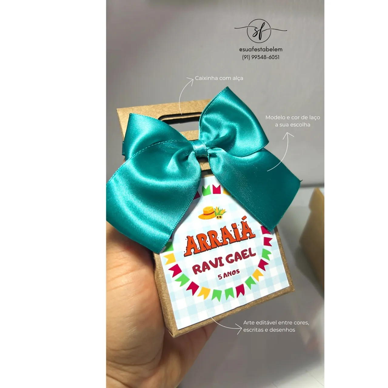 Personalizados, brindes e centros de mesa