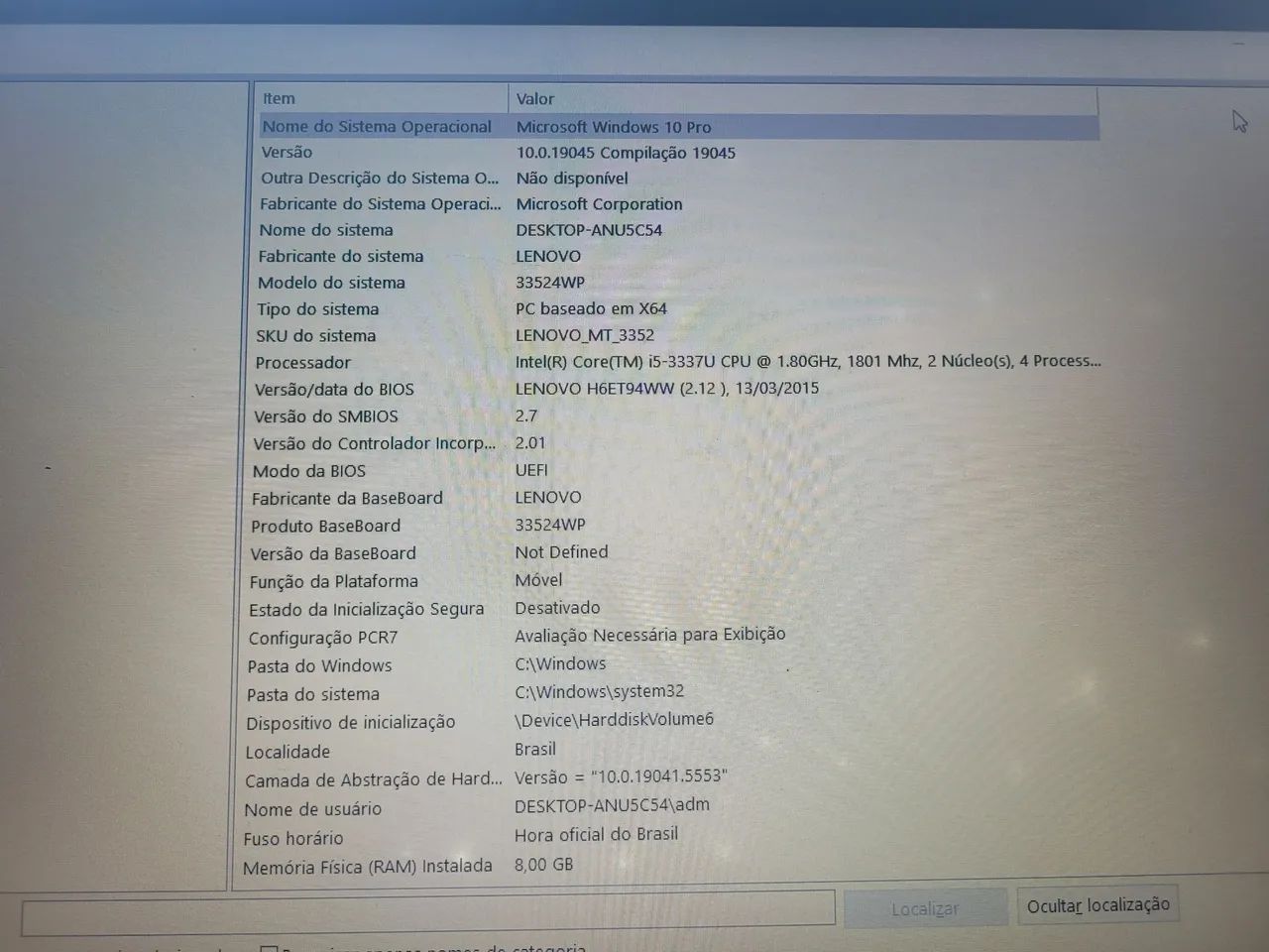 Notebook Lenovo thinkpad corporativo i5 8gb ram ssd m2 e hd500 - Foto 2