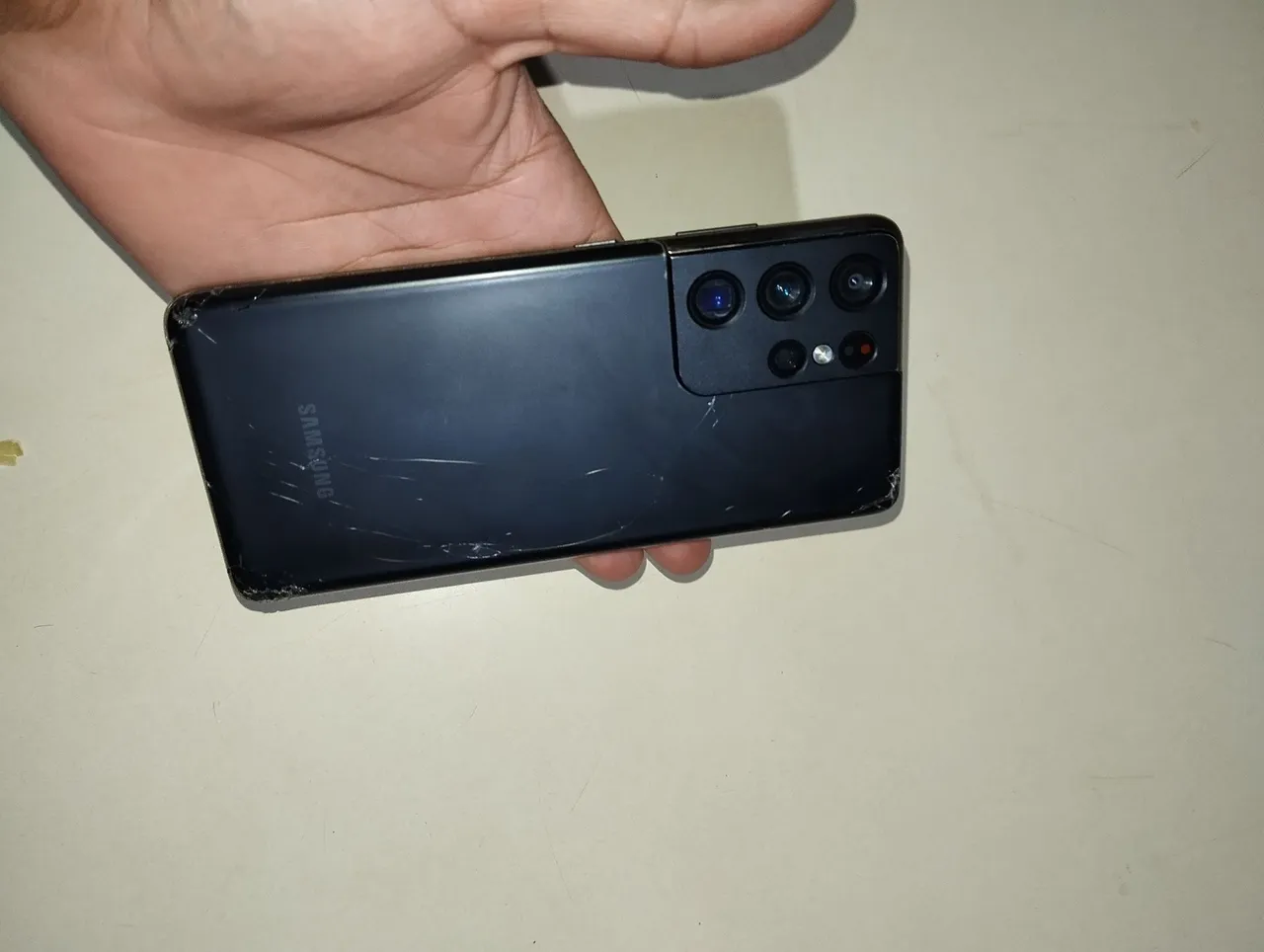 S21ULTRA, com defeito na tela