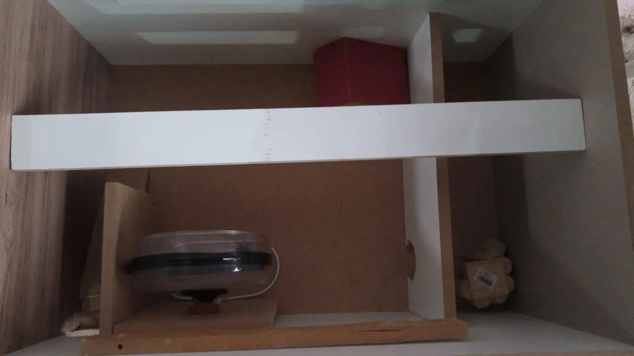 Gaiola para hamster 3 andares com uma adaptação de caixa de madeira  - Foto 4