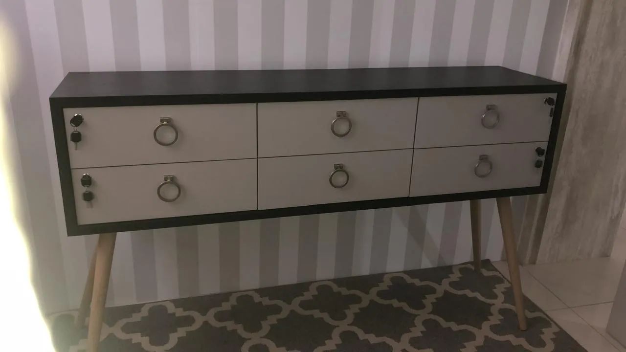 APARADOR COM PÉS PALITO - CRIARE EM MDF  - Foto 3