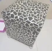 Puff estampado para decoração